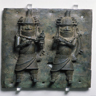 Bénin, relief en bronze